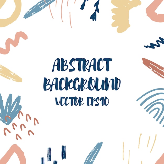 Vector abstract background in trendy style with geometric elements