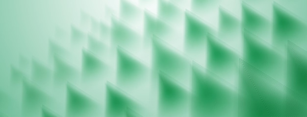 Abstract background of triangles in green colors