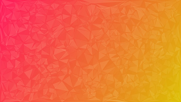 Abstract background of triangles in pink and yellow colors