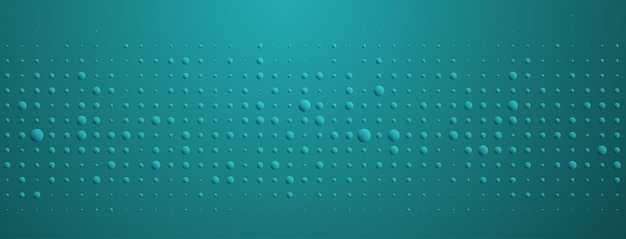 Abstract background in turquoise colors made of big and small dots