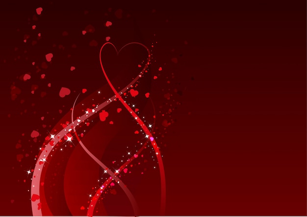 Abstract background for valentines day. red heart symbol of love