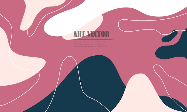 Вектор Абстрактный фон векторный дизайн для абстрактного цвета жидкости рисованной стиль