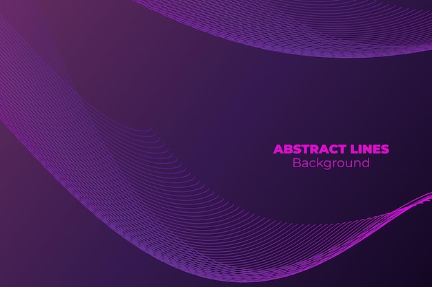 Abstract background vector template for your ideas monochromatic lines texture waved lines