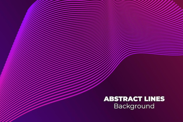 Abstract background vector template for your ideas monochromatic lines texture waved lines