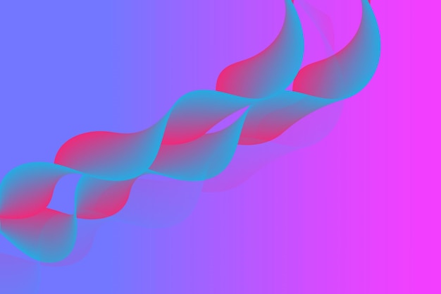 Abstract background of Vector wave lines flowing dynamic colorful isolated on white background