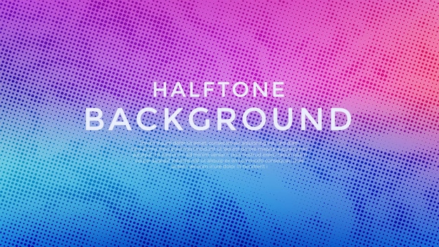 Abstract background vector with gradient halftone effect