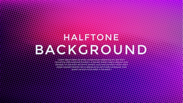 Abstract background vector with gradient halftone effect