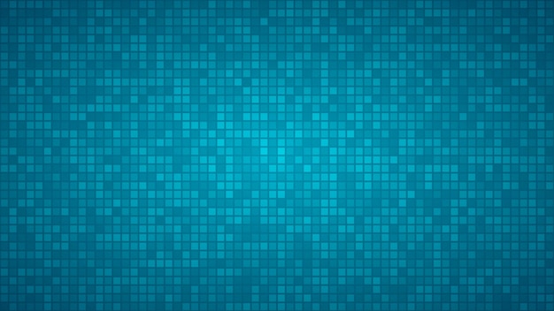 Abstract background of very small squares or pixels in light blue colors.