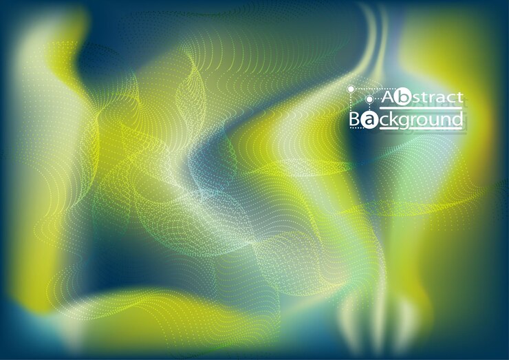 Vector abstract background wave effect halftone green tone on the background mesh vector illustration