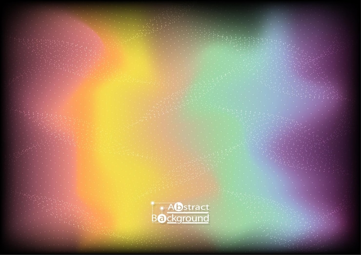 Vector abstract background wave effect halftone line on gradient colorful vector illustration