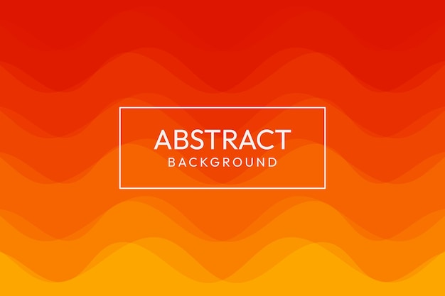 Abstract background wave gradient orange vector design