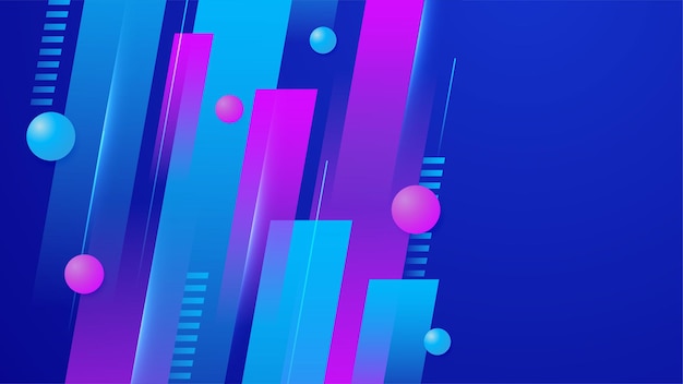 Vector abstract background waves and lines composition created with lights and shadows technology or business digital template