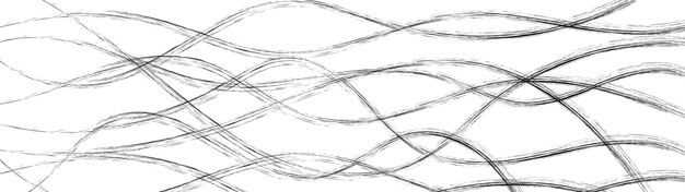 Vector abstract background of wavy intertwining lines, black on white