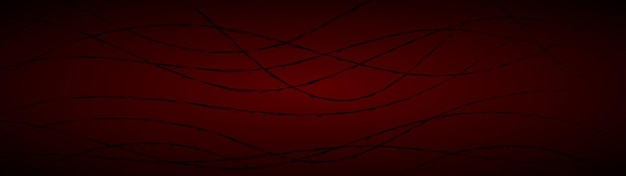 Vector abstract background of wavy intertwining lines in dark red colors