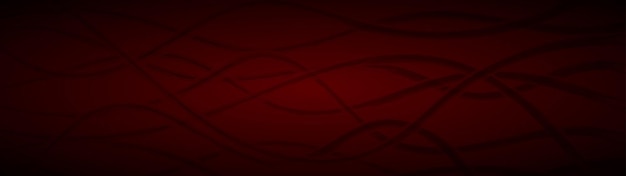 Abstract background of wavy intertwining lines in dark red colors