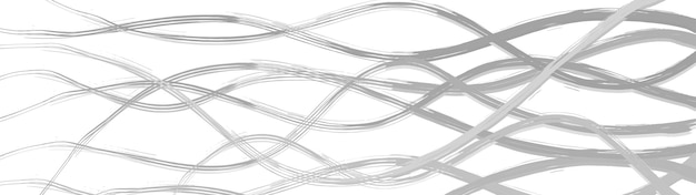 Vector abstract background of wavy intertwining lines gray on white