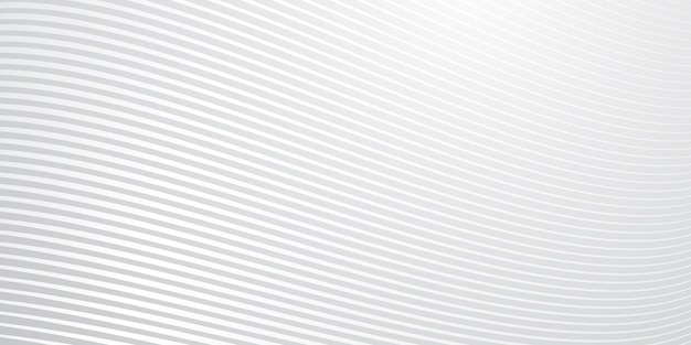 Vector abstract background of wavy lines in gray colors