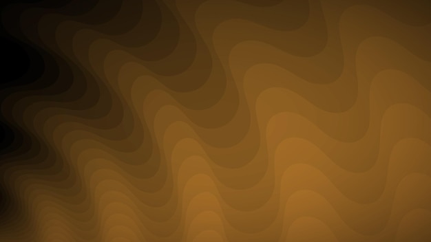 Vector abstract background of wavy lines in shades of brown