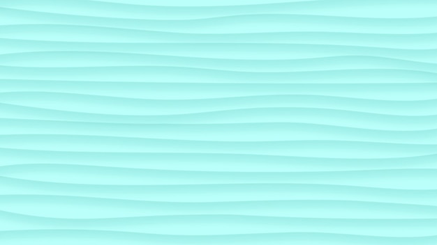 Vector abstract background of wavy lines with shadows in light blue colors