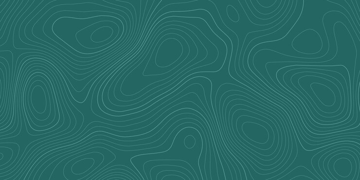 Vector 抽象的な背景 波状の地形線 輪郭 地理地図 シームレスなパターンとバナーデザイン
