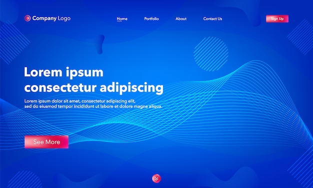 Abstract background website Landing Page.