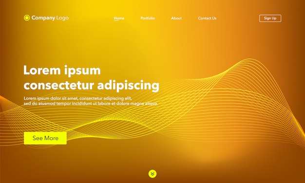 Abstract background website Landing Page.