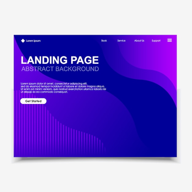 Абстрактный фон сайта landing page.