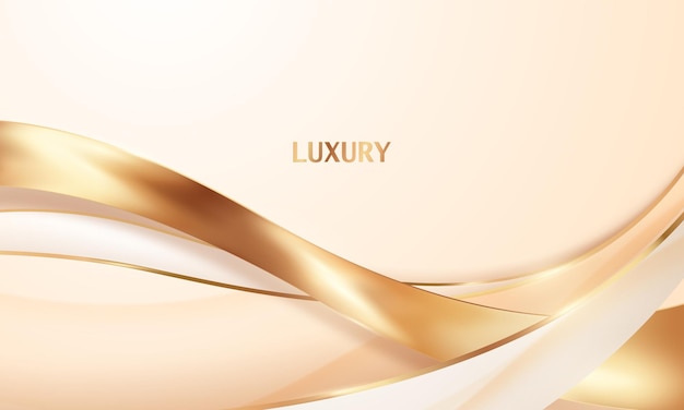 Abstract background white gold poster beauty with VIP luxury dynamic.