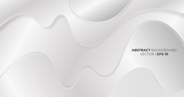 Abstract background white and grey minimalist concept Vector