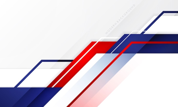 Vector abstract background white with blue and red color