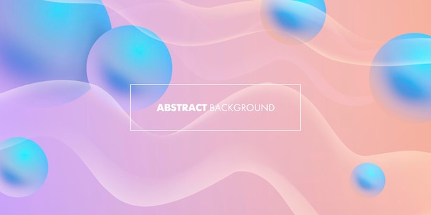 Abstract background with 3d flowing spheres