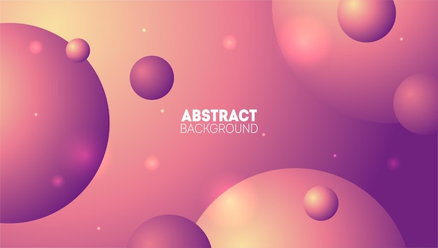 Vector abstract background with 3d spheres
