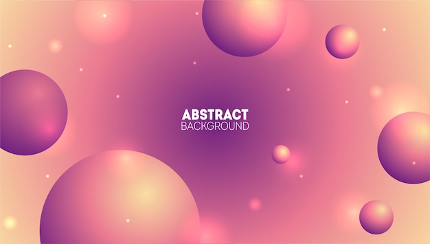 Abstract background with 3d spheres