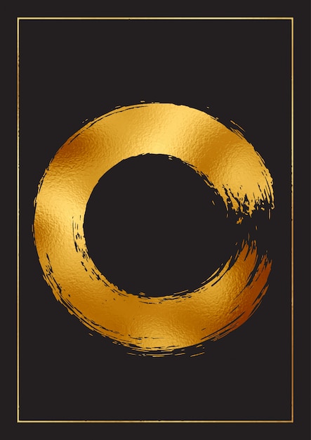 Абстрактный фон с декоративным дизайном золотой фольги