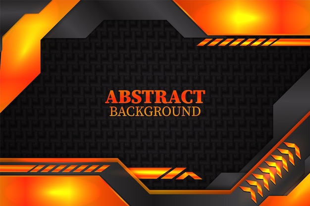 Abstract background with black and orange color
