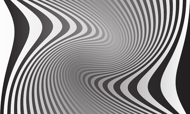 abstract background with a black and white pattern of wavy lines