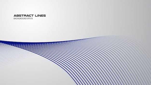 abstract background with blue curve lines for backdrop or presentation