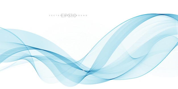 Abstract background with blue dynamic line wave