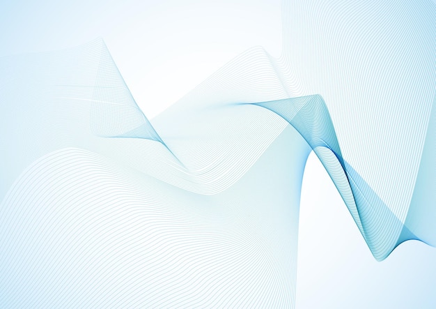 Abstract background with blue flowing lines design