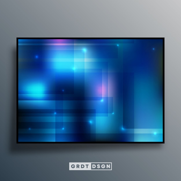 Vector abstract background with blue gradient effect