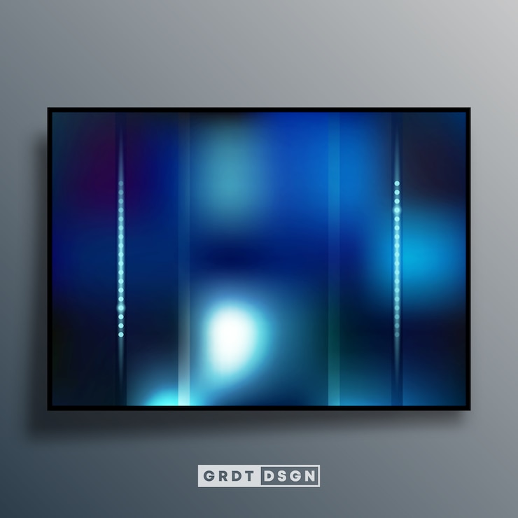 Vector abstract background with blue gradient effect