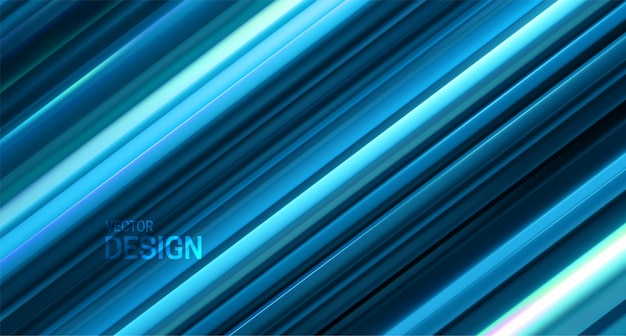 Abstract background with blue layered surface