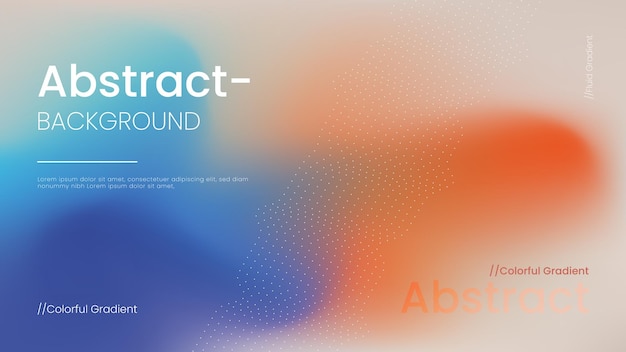 Vector abstract background with blue and red blurred gradients