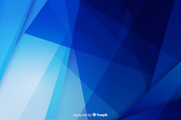 Abstract background with blue shapes