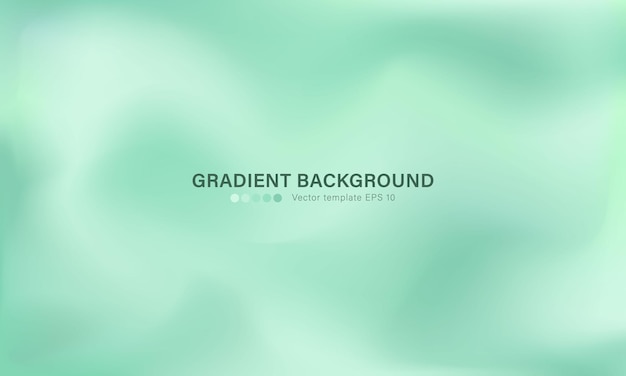 Abstract background with blurred soft green gradient Pastel mint wallpaper with color palette