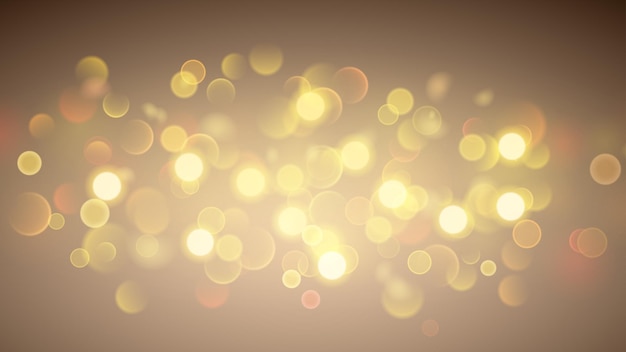 Abstract background with bokeh effect blurred defocused lights in gold colors gold bokeh lights