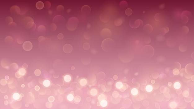 Vector abstract background with bokeh effect blurred defocused lights in pink colors bokeh lights with sparkles