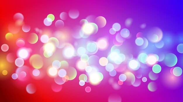 Абстрактный фон с эффектом боке Размытые расфокусированные разноцветные огни Разноцветные огни боке на цветном фоне