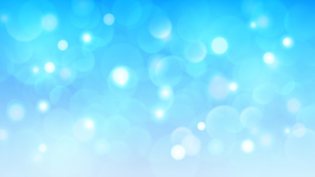 Premium Vector | Abstract background with bokeh effects in light blue colors