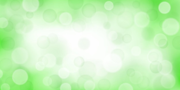 Sfondo astratto con effetti bokeh in colori verde chiaro